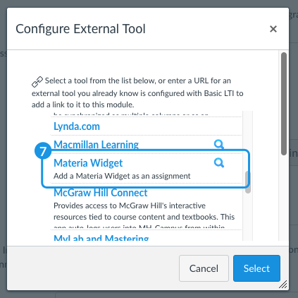 Setting up the assignment to be a Materia widget.