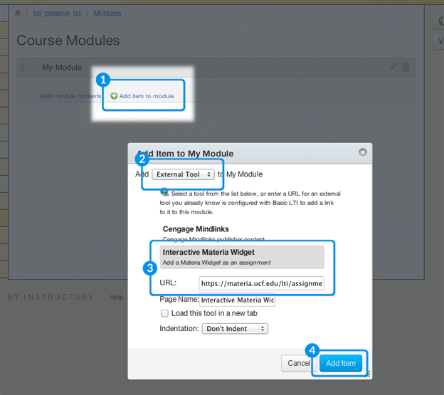 Creating a new Materia widget module