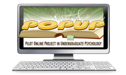 Graphic of the POPUP logo on a computer